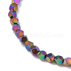 Electroplated Synthetic Non-magnetic Hematite Beads Strands&nbsp;G-A234-G03-01E
