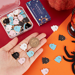 80Pcs 4 Style Alloy Enamel Pendants&nbsp;FIND-SC0004-44