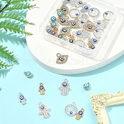 36Pcs 6 Styles Alloy Charms&nbsp;ENAM-FS0002-38