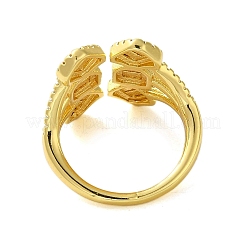 Brass with Cubic Zirconia Rings&nbsp;LS-RJEW-B057-04G-04