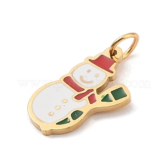 Christmas Theme 304 Stainless Steel Pendants&nbsp;STAS-F305-01