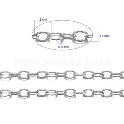 Brass Cable Chains&nbsp;CHC-034Y-P-NF