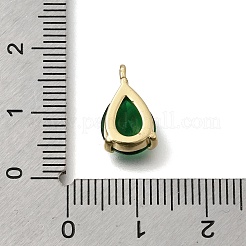 Brass Glass Pendants&nbsp;KK-C255-34G