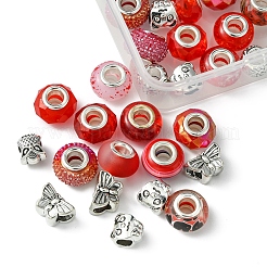 DIY Tibetan Style Alloy & Resin European Beads Making Finding Kits&nbsp;DIY-FS0006-78E