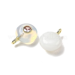Synthetic Opalite Flat Round Pendants&nbsp;G-H318-01G-A-07