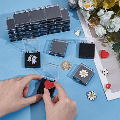 20Pcs Transparent Plastic Loose Diamond Storage Boxes with Sponge Inside&nbsp;CON-CL0001-24