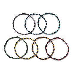 7Pcs Glass Seed Beads Stretch Bracelets for Women Men&nbsp;BJEW-MZ00273