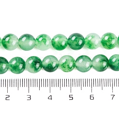 天然石マレーシアジェイドビーズ連売り  ラウンド  染め  ミックスカラー  8mm  穴：1mm  約48個/連  15インチ&nbsp;G-A146-8mm-C-M