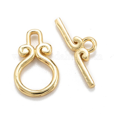 Brass Toggle Clasps&nbsp;KK-C216-10G-1