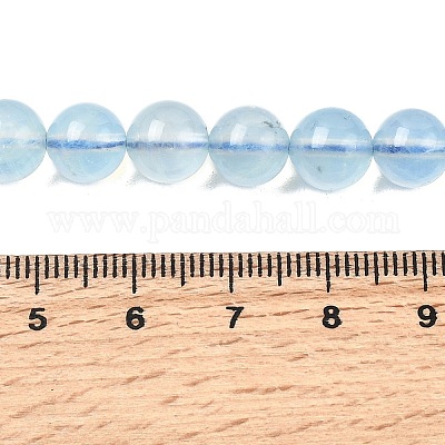 Natural Aquamarine Beads Strands&nbsp;G-G344-A07-8mm-1