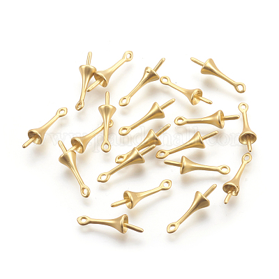 Brass Peg Bails Pendants&nbsp;KK-F744-01MG-NR-1