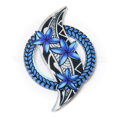 Opaque Acrylic Pendants&nbsp;SACR-P021-01B-1