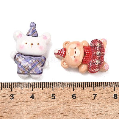 オペーク樹脂カボション  混合図形  28~30x18~19x9mm&nbsp;CRES-A061-02A-1