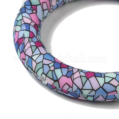 シリコンビーズ  リング  カラフル  65x10mm  穴：3mm&nbsp;SIL-Z010-04L-1