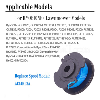 2Pcs AC14RL3A String Trimmer Replacement Spool Line For Ryobi One+ 24V&nbsp;FIND-TAC0011-128A-1