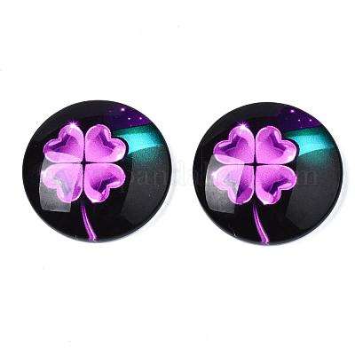 Glass Cabochons&nbsp;GGLA-WHC0001-05-1