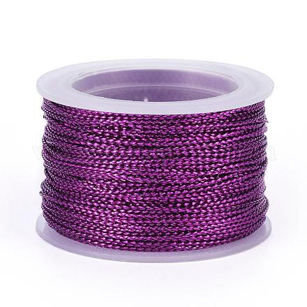 ナイロンメタリックコード  パープル  1mm  約20m /ロール&nbsp;MCOR-E002-03-1