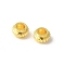Brass Spacer Beads, Flat Round, Rack Plating, Lasting Plated, Cadmium Free & Lead Free, Golden, 4x2.5mm, Hole: 1.8mm