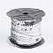 Plastic Paillette/Sequins Chain Rolls, AB Color, Silver, 6mm