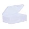 Rectangle Plastic Bead Storage Containers, Clear, 9x6x3.2cm