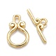 Brass Toggle Clasps&nbsp;KK-C216-10G-2