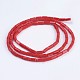 Opaque Glass Beads Strands&nbsp;EGLA-F123-3x6mm-NC03-2