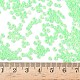 ガラスシードビーズ  セイロン  ラウンド  淡緑色  8/0  3mm  穴：1mm  約10000個/ポンド&nbsp;SEED-A011-3mm-144-4