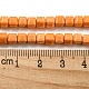天然石瑪瑙ビーズ連売り  染め  キューブ  ダークオレンジ  4.5x4.5x4.5mm  穴：1.2mm  約88個/連  15.04''（38.2センチメートル）&nbsp;G-M422-A01-02O-4