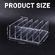 正方形のアクリル製ブックディスプレイスタンド  透明  127x128x55mm&nbsp;OFST-WH0004-037-2