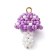 Seed Beads Beaded Charms&nbsp;PALLOY-MZ00339-04-1