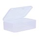 長方形のプラスチックビーズ保存容器  透明  9x6x3.2cm&nbsp;CON-XCP0002-23-1