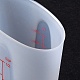 シリコーン計量カップ  目盛り付き  ベーキングツール  ホワイト  50x74x93mm  内径：72x48mm  容量：125ml（4.23fl.oz）&nbsp;DIY-C075-01A-5