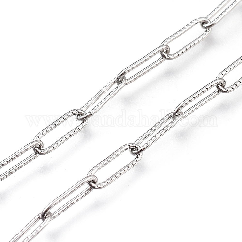 Ss Cable Chain Wholesale Tarnish Resistant 304 Stainless Steel Cable Chain - Pandahall.com