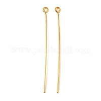金メッキジュエリー作り用真鍮製9ピン  カドミウムフリー＆鉛フリー  50x0.7mm  穴：2mm&nbsp;X-EPC5.0cm-G
