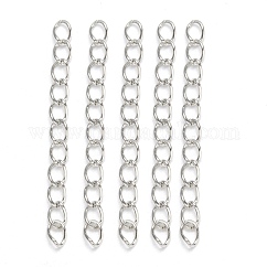 鉄はツイストチェーンで終わる  プラチナ  45~55x3.5mm  リンク：5x3.5x0.8mm
