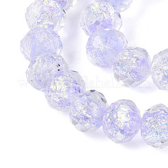 Handmade Foil Lampwork Beads Strands&nbsp;FOIL-T008-09C