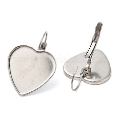 Non-Tarnish 304 Stainless Steel Leverback Earring Findings&nbsp;STAS-R123-08P