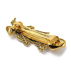 Leaf Alloy Rhinestone Hair Barrettes&nbsp;PHAR-H071-02AG