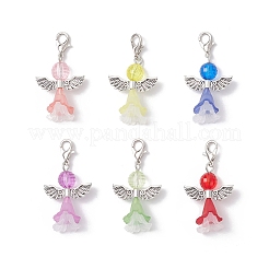 Transparent Acrylic Angel Pendant Decorations&nbsp;HJEW-JM04126