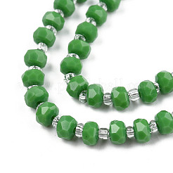 Opaque Solid Color Glass Beads Strands&nbsp;GLAA-N052-04-A08