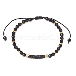 Natural Obsidian Braided Bead Bracelets&nbsp;BJEW-JB11241-05