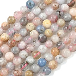 Natural Morganite Beads Strands&nbsp;G-Z164-A01-6mm