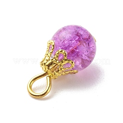 Crackle Glass Pendants&nbsp;PALLOY-JF01729