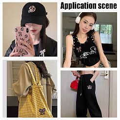 6Pcs 3 Styles Polyester Embroidery Sew on Appliques&nbsp;PATC-FG0002-63
