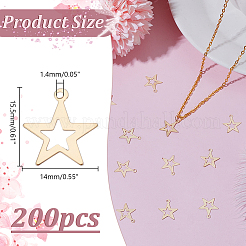200Pcs Iron Pendants&nbsp;IFIN-HY0001-11