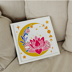 1 Set PET Hollow Out Drawing Painting Stencils&nbsp;DIY-MA0004-98