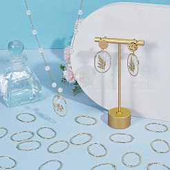 100Pcs Alloy Open Back Bezel Pendants&nbsp;FIND-OC0013-30