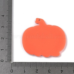 オペークアクリルパーツ  ハロウィーンのテーマ  カボチャ  34.5x36x2mm  穴：1.6mm&nbsp;OACR-D311-001E