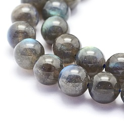 Natural Labradorite Beads Strands&nbsp;G-O166-08-10mm