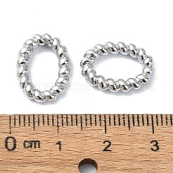 真鍮チャーム  カドミウムフリー＆ニッケルフリー＆鉛フリー  オーバル  プラチナ  15.5x11.5x2.5mm&nbsp;FIND-Z029-15P
